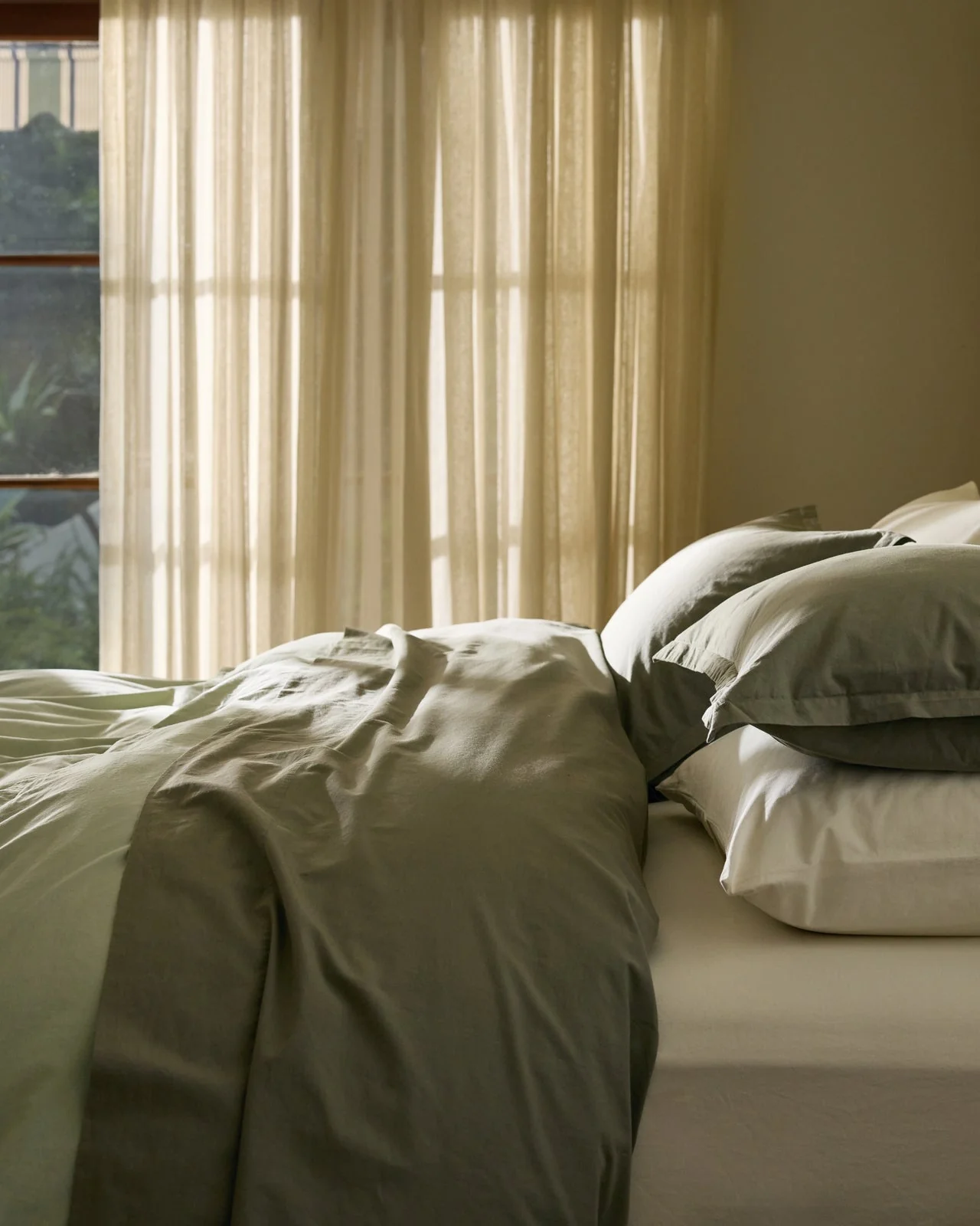 Percale Top Sheet (Moss) - Image 4