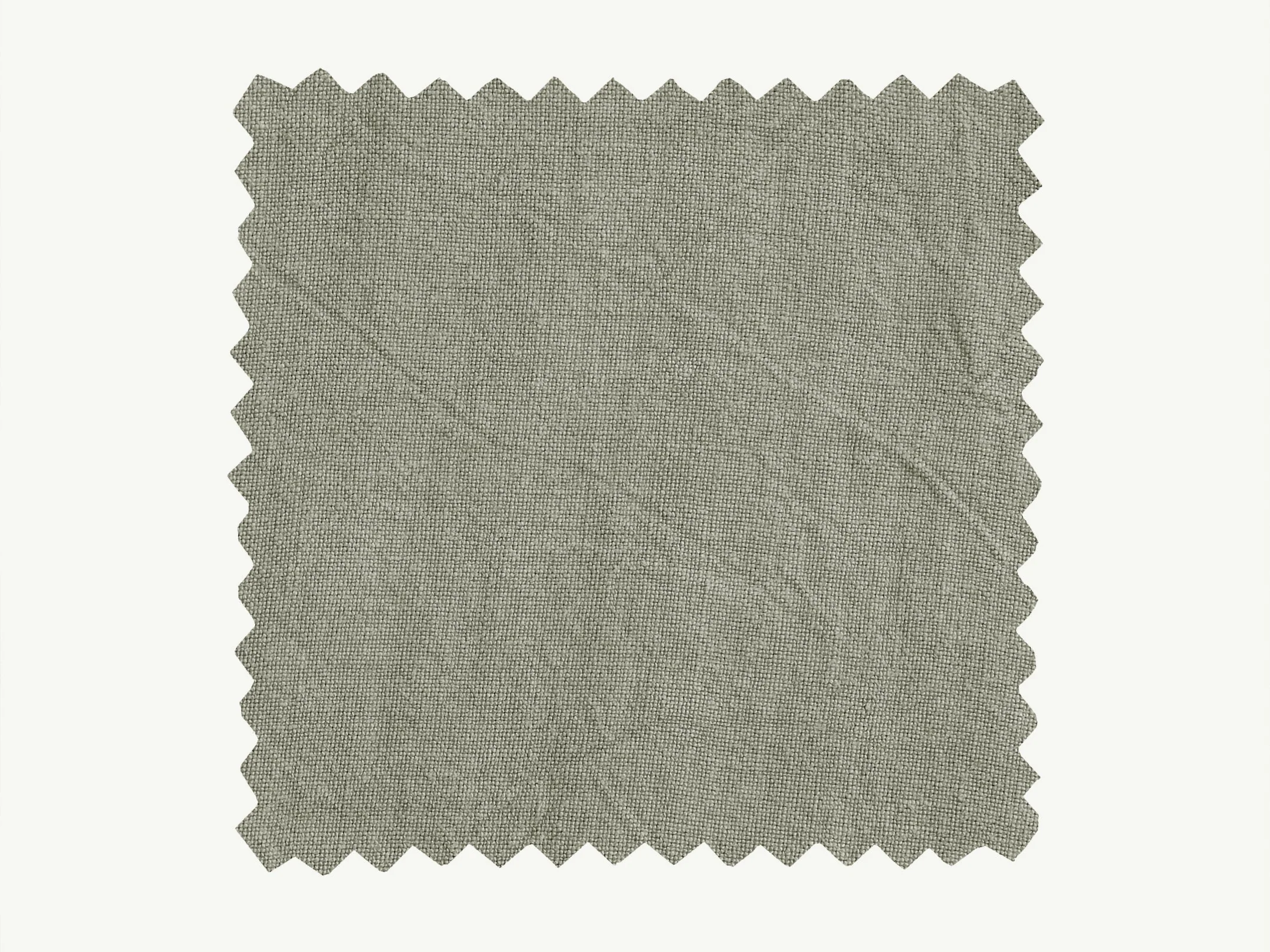 Vintage Linen Fabric Swatch (Moss) - Image 2