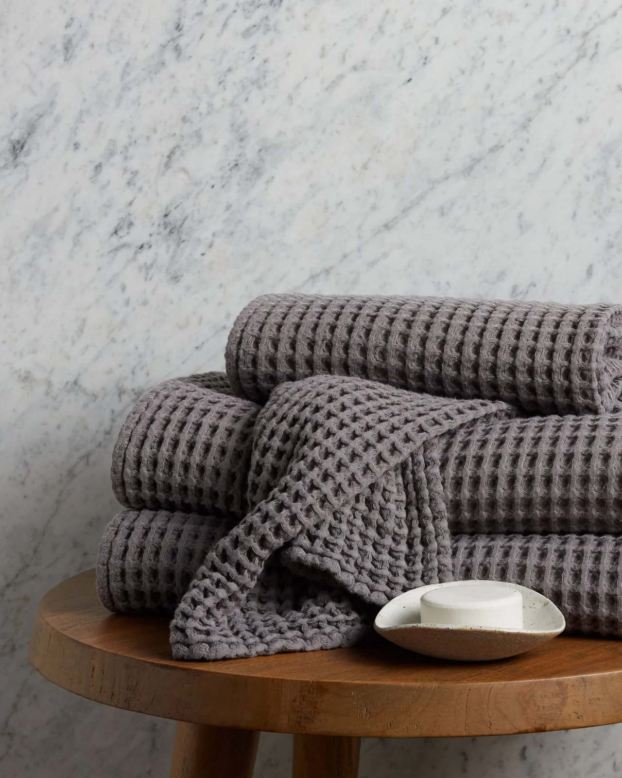 Waffle Towels (Charcoal) - Image 4